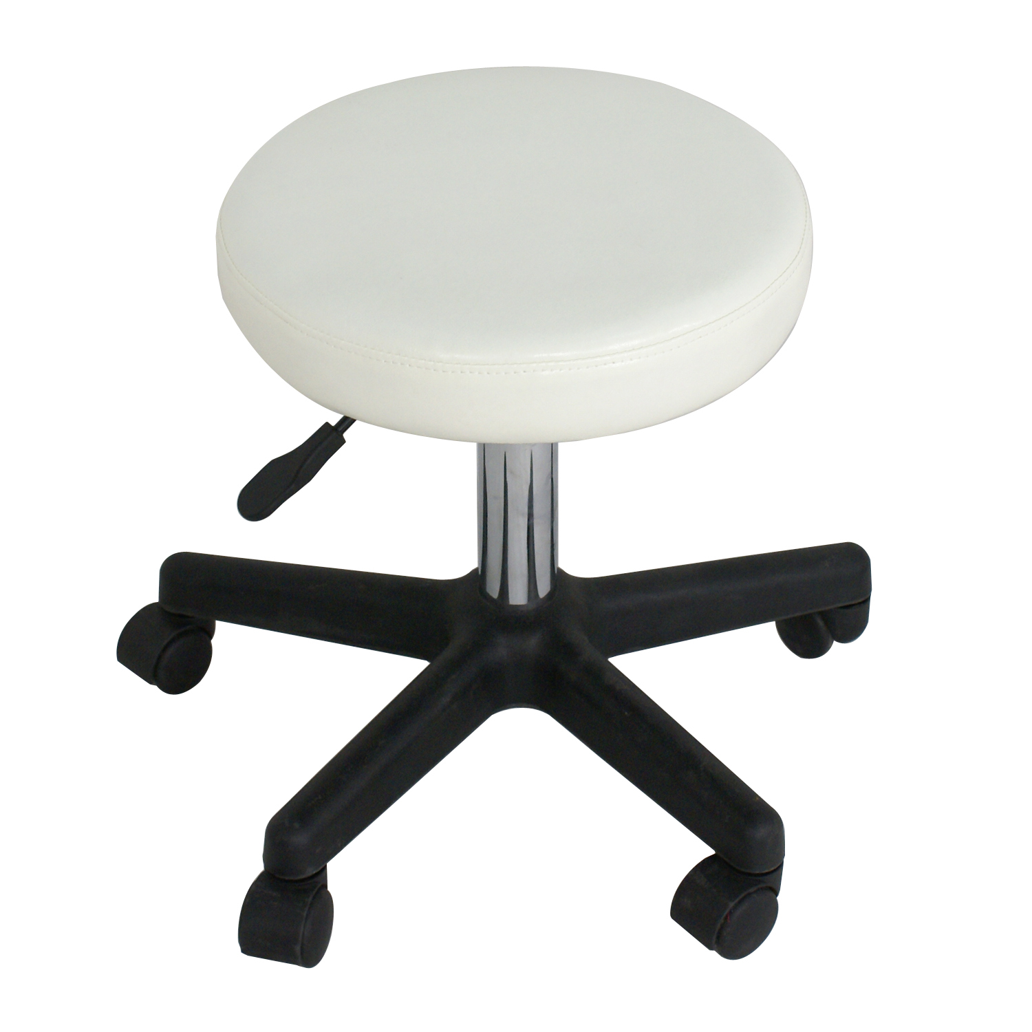 Adjustable Tattoo Salon Stool Hydraulic Rolling Chair Facial Massage Spa White