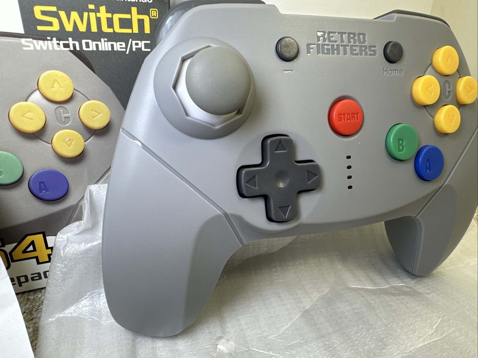 Retro Fighters Brawler64 Wireless Gamepad Controller for Switch/PC Open Box