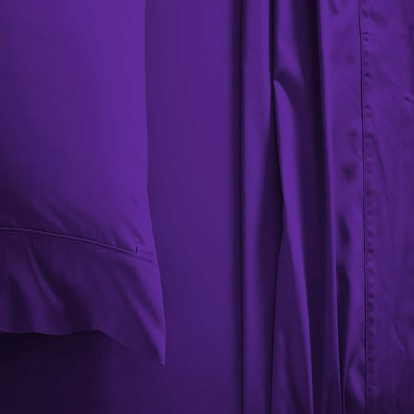 US Choice Bedding Collection 800 Thread Count Egyptian Cotton Purple Solid