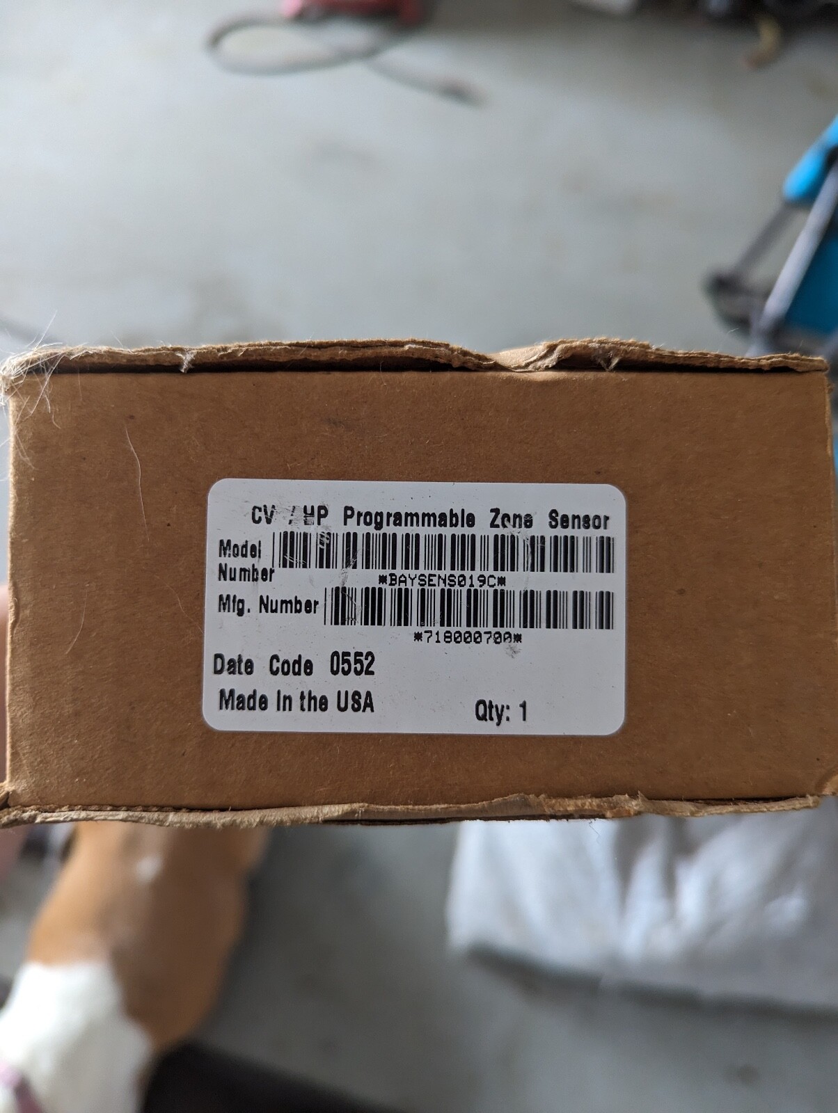Trane SEN01289 SENSOR, PROGRAMMABLE ZONE, CONSTANT VOLUME/HEAT