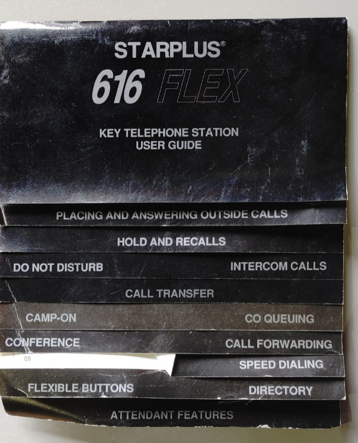 Vodavi STARPLUS 616FLEX Phone System, including 6 phones