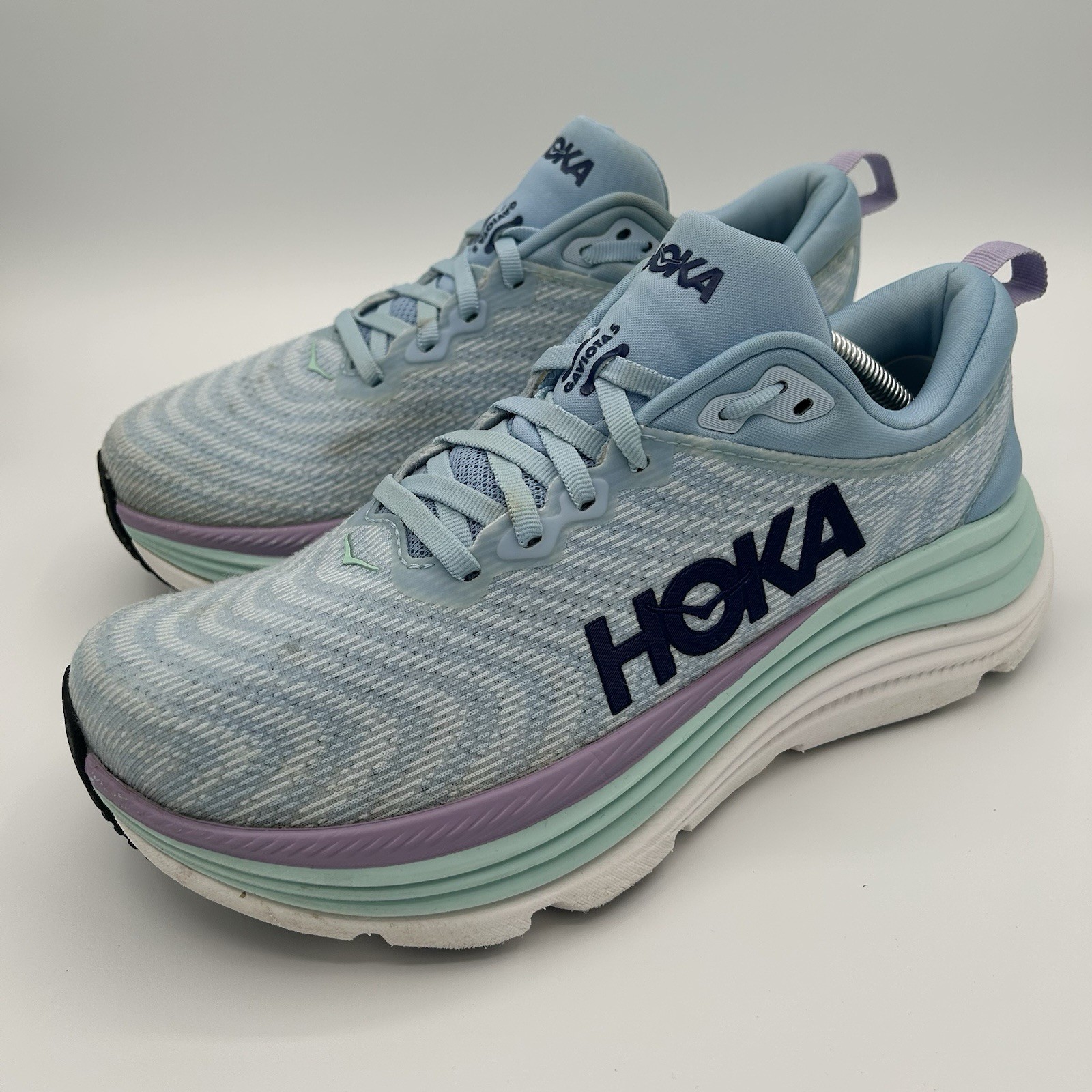 HOKA Gaviota 5 Shoes Womens Size 8 B Airy Blue Sunlit Ocean Sneaker 1134235ABSO