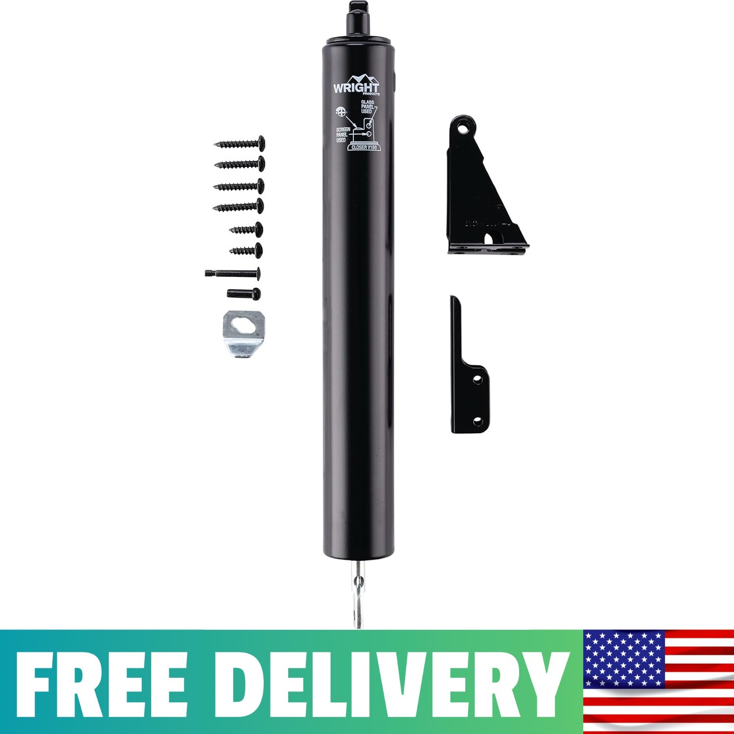 Heavy-Duty Pneumatic Storm Door Closer – Durable, Adjustable, Quiet-Closing With