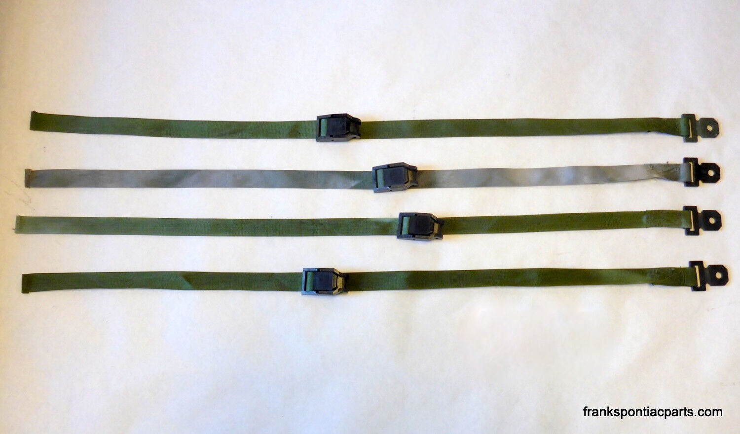 Cargo Straps Tie Downs (4) 1" x 3' Camping Off Road Racing Truck Trailer Humvee