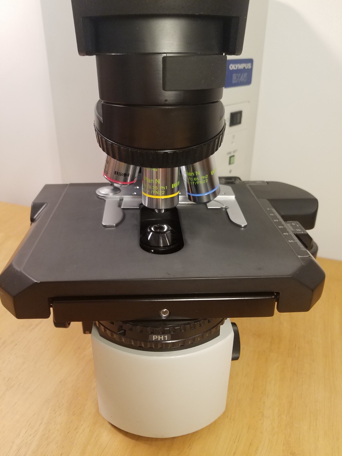 Olympus BX45 TF Phase Contrast Microscope 4/10/40x
