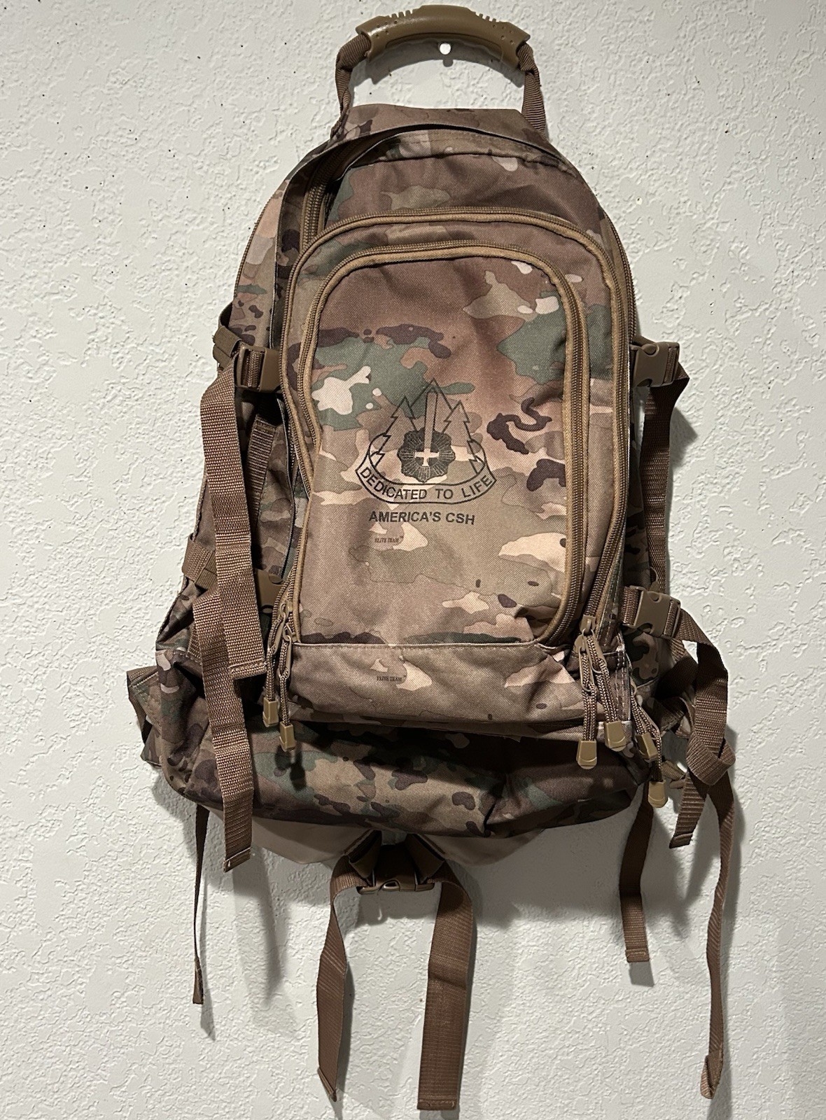 US Army Combat Support Hospital CSH Camo Tactical Bug Out Travel Backpack