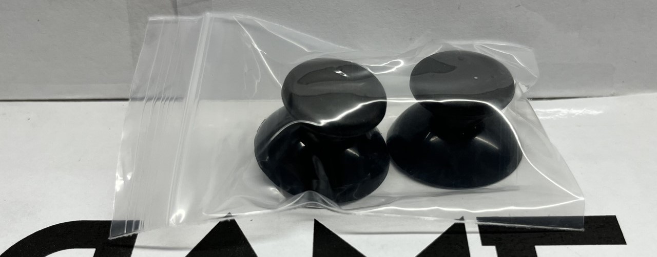 Original Xbox + Xbox 360 - Black Replacement Stick Thumb Caps - NEW