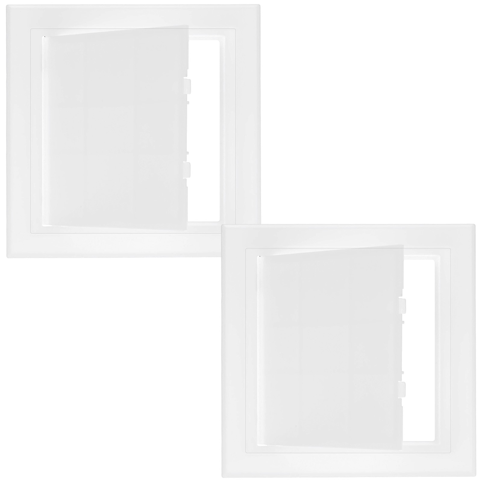 2-Pack Access Panel for Drywall, 5.3x5.3" Plastic Wall Hole Cover [White]