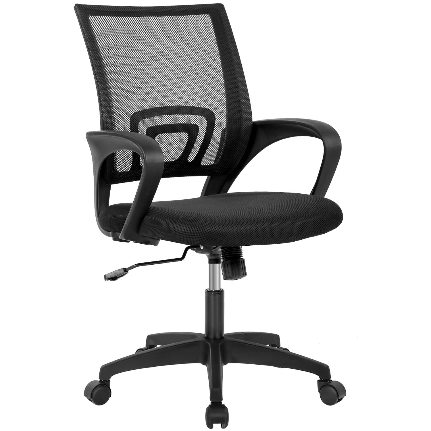 Home Office Chair Ergonomic Desk Chair Mid-Back Mesh Computer Chair Lumbar Su...