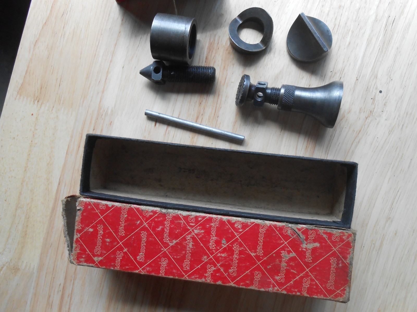 TWO STARRETT S190 JACK SCREW SETS---ONE IS MISSING TALL BASE-LIGHTLY USED