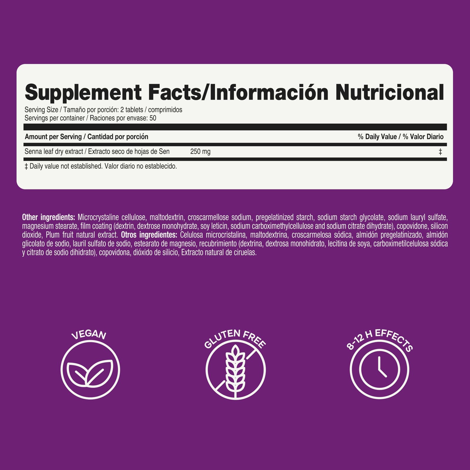 Prunelax Ciruelax Maximum Relief Laxative Tablets with Natural Senna for Occa...