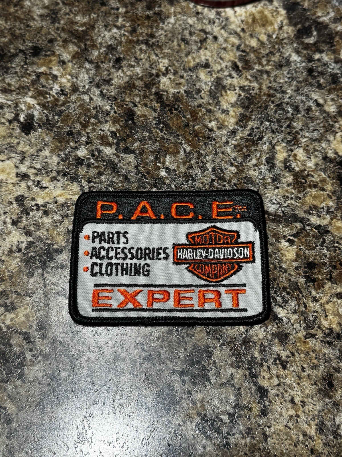 Harley Davidson P.A.C.E. Expert Patch "Parts, Accessories, Clothing Expert" NEW