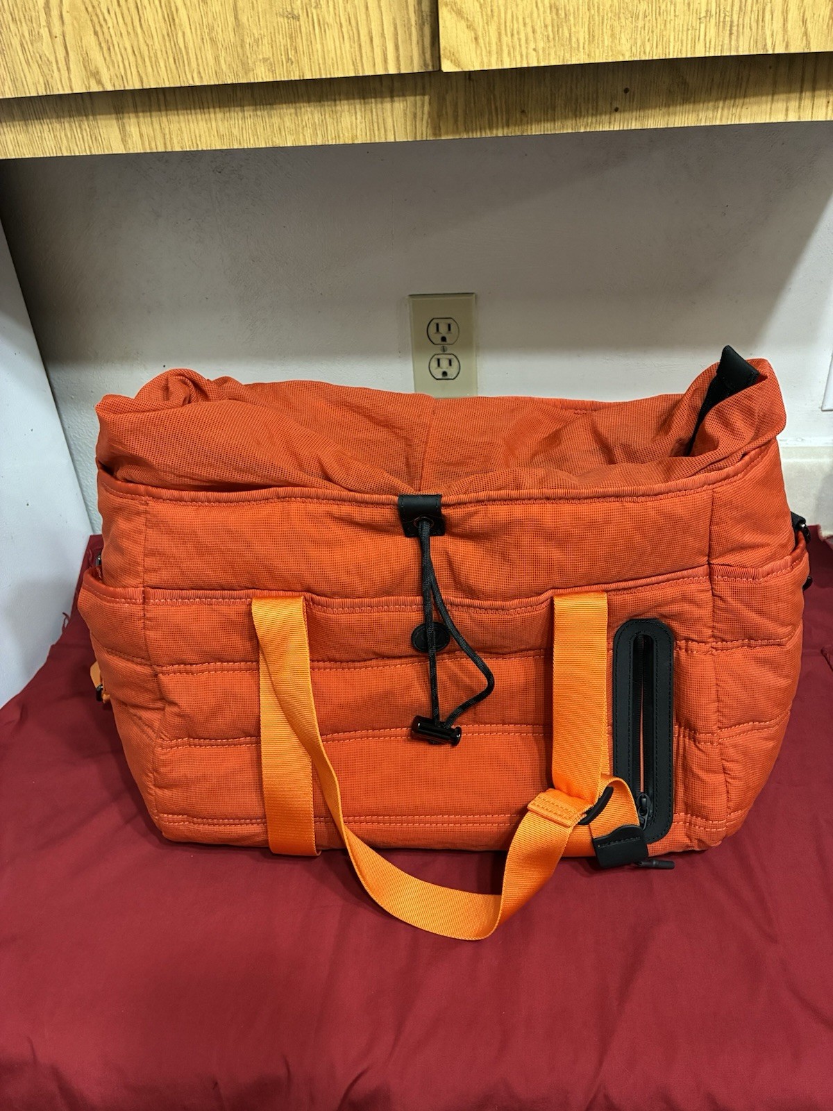 Lululemon Dash All Day Duffel Brick Orange Crossbody  Strap Yoga Gym Travel