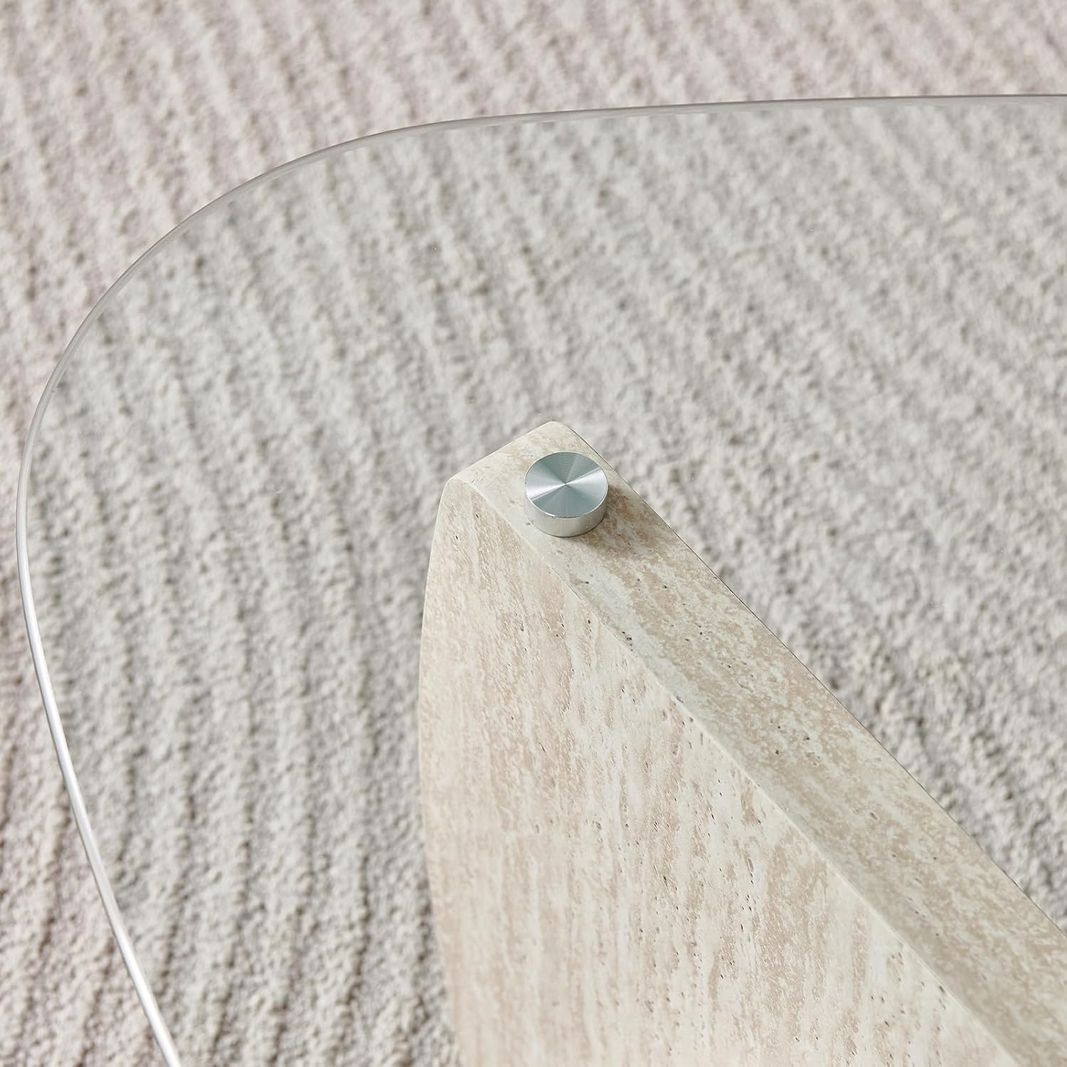 Wooden Coffee Table - Modern Marble Coffee Table， Contemporary, Stylish, High-En