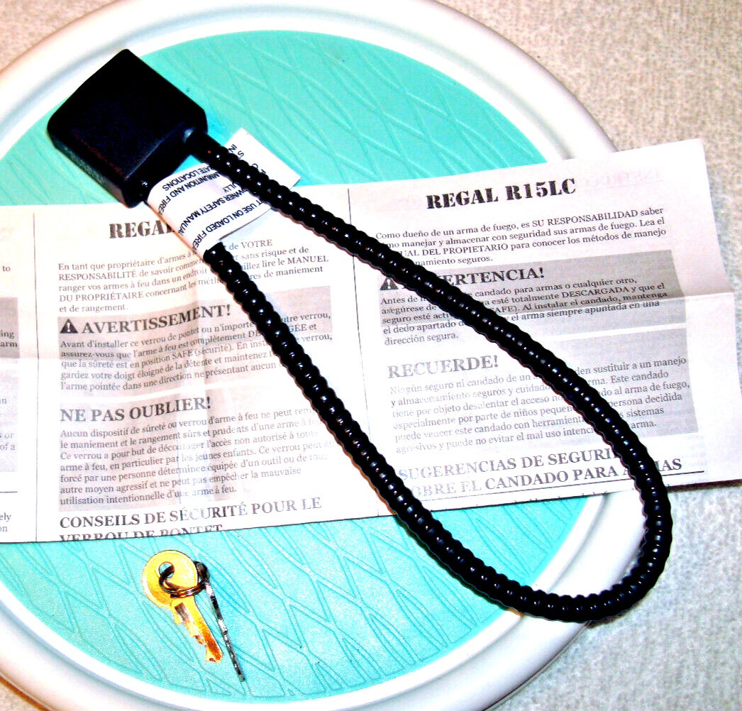 Regal Industries Cable Lock R15LC1 Black