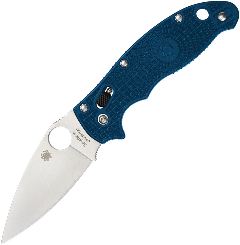 Spyderco Manix 2 Blue FRN CPM SPY27 Ball Bearing Lock Folding Knife 101PCBL2