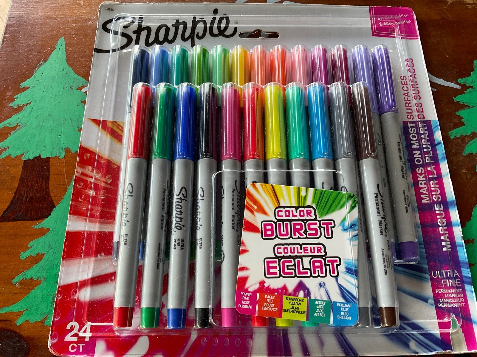 Sharpie Colorburst - 24 ct Ultra-fine - Permanent Marker