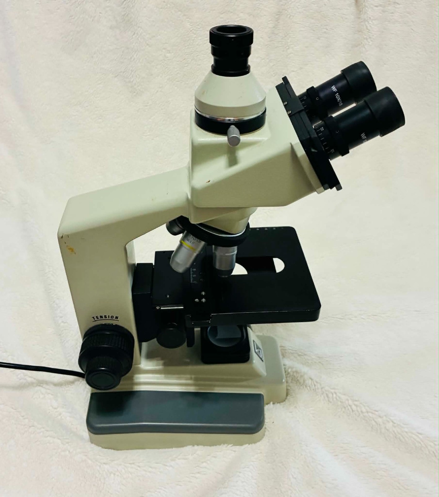 National Optical 163 Trinocular Lab Microscope 4 Objectives Camera Port