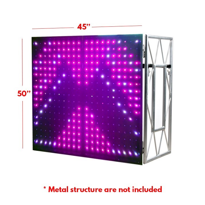 LED Pixel DJ Facade Panels, 2 Detachable Interactive Panels for ADJ Structure