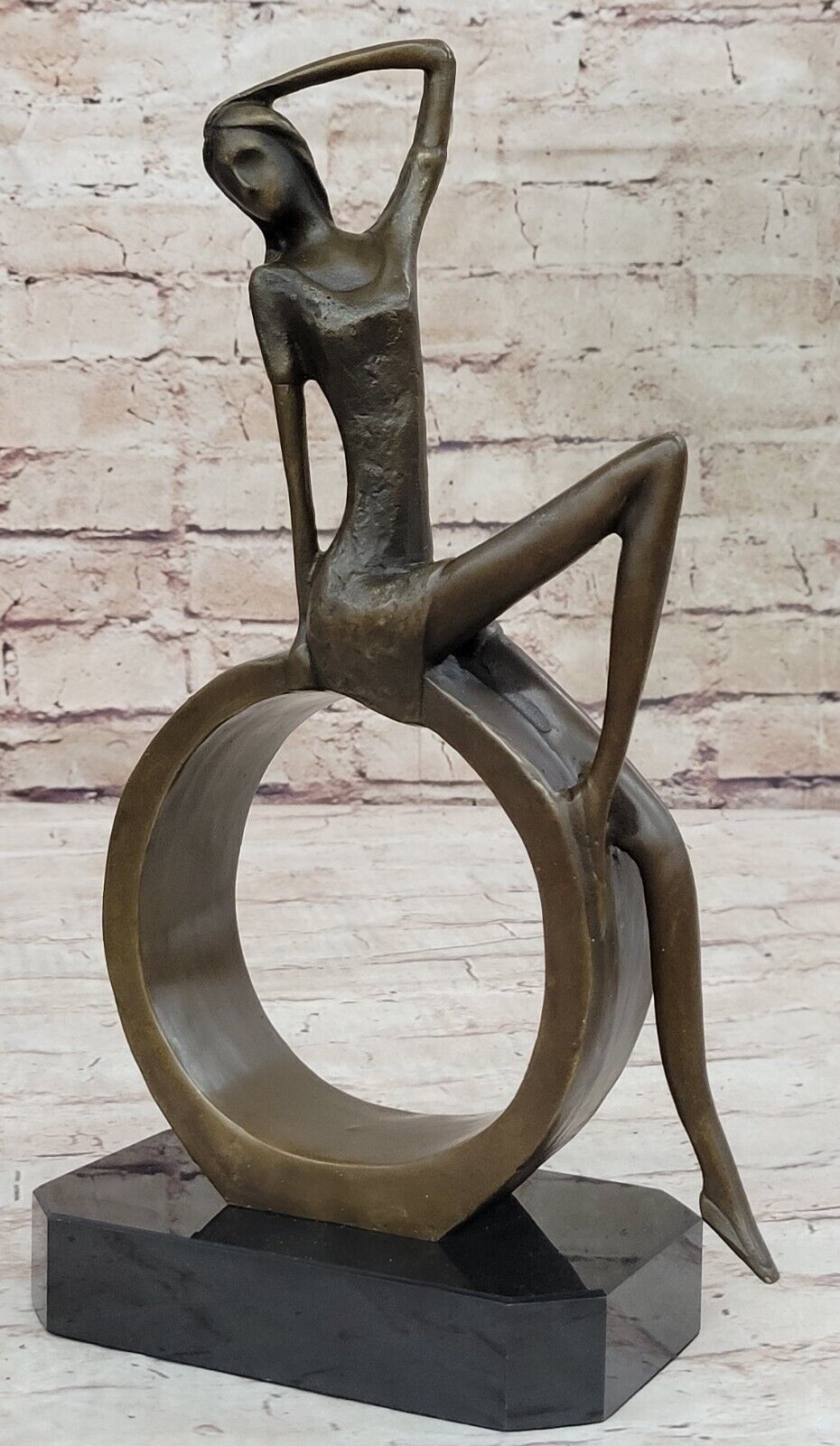 Original Artwork: Collet`s Abstract Woman Bronze Statue | Handcrafted Artwork