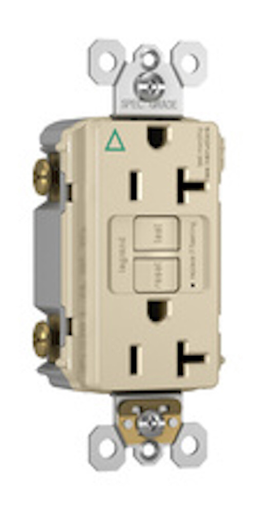 Spec-Grade Isolated Ground Tamper-Resistant 20A Duplex GFCI Light Almond