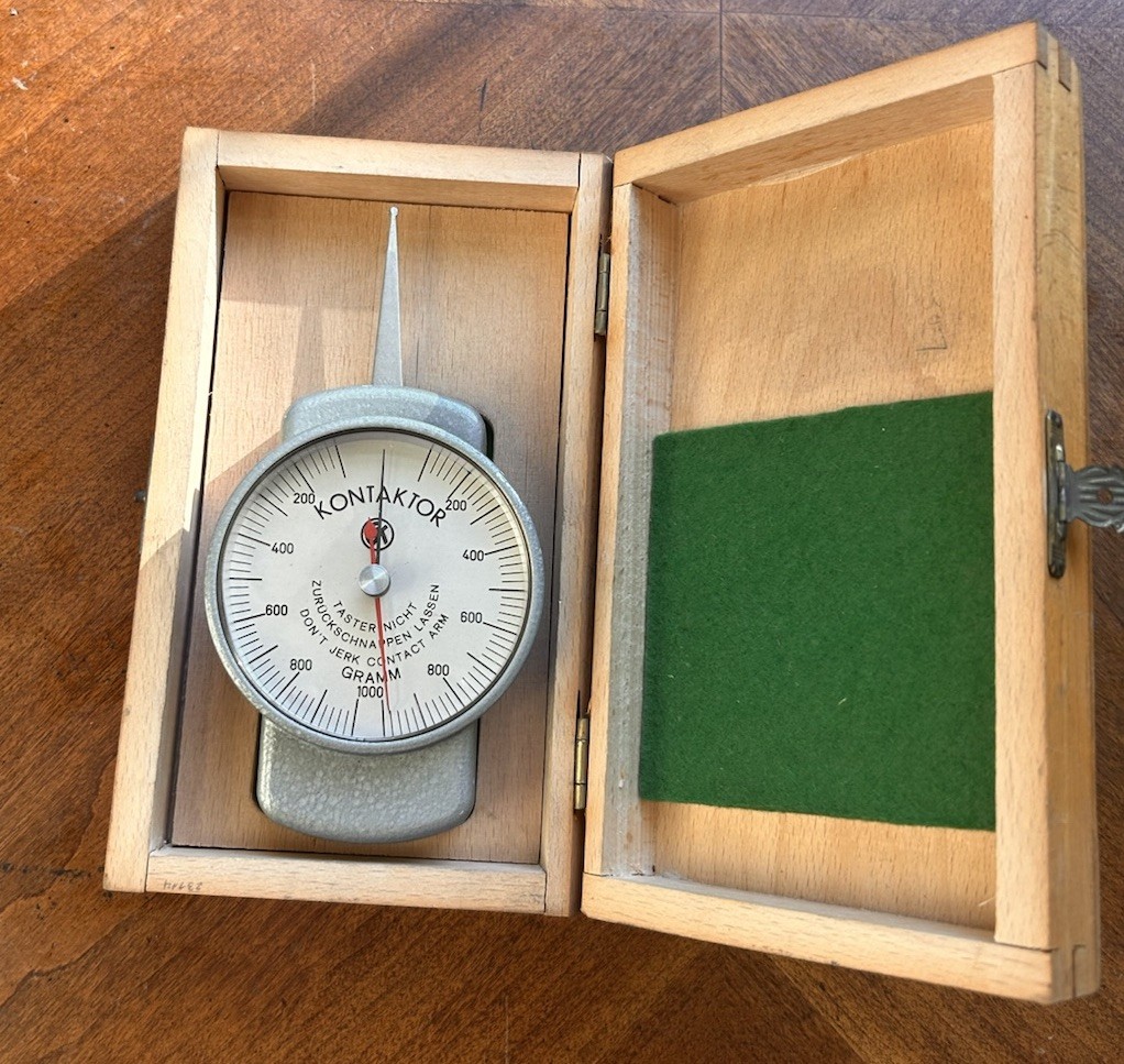 Kontaktor Gram Force Gauge Contact Pressure Tester 1000 Grams with Case