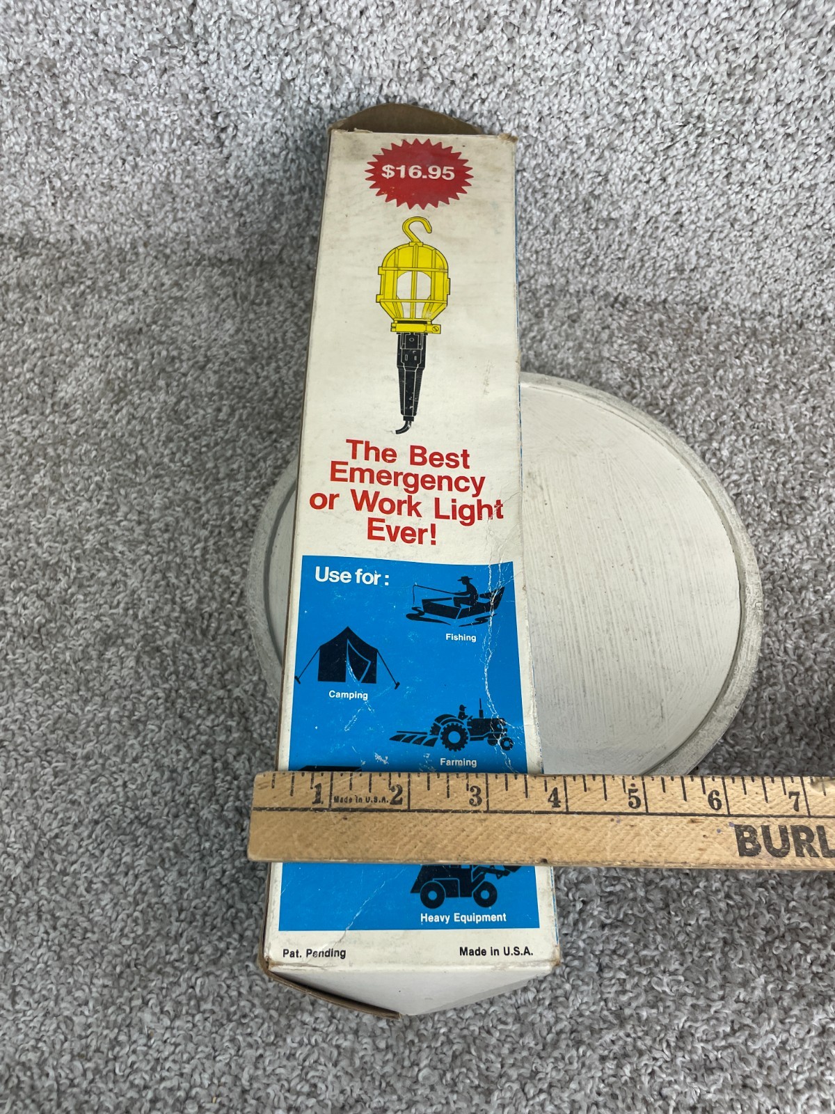 Vintage 12-Volt Trouble Light Hook Hands Free Positioning Tested/Works