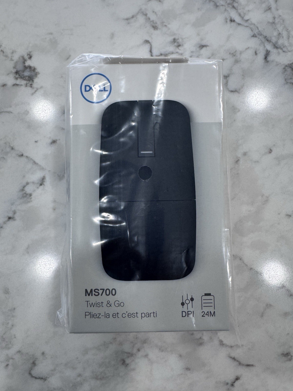 Dell MS700 Twist & Go Bluetooth Travel Mouse (Black) - MS700-BK -XVPXW