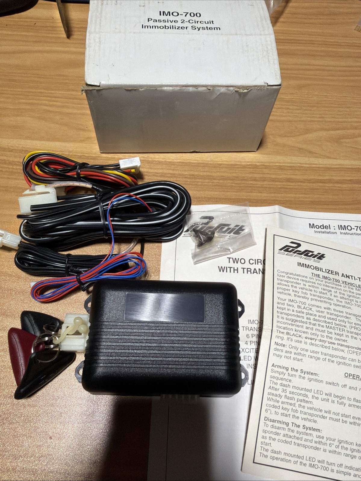 Audiovox  IMO-700 Passive 2-Circuit Immobilizer System NEW
