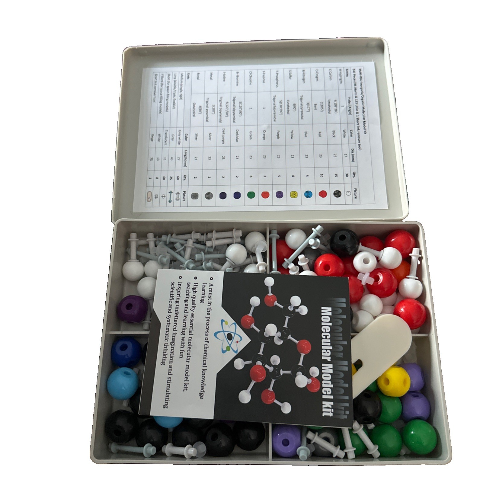 240 Piece Organic Chemistry Molecular Model Kit