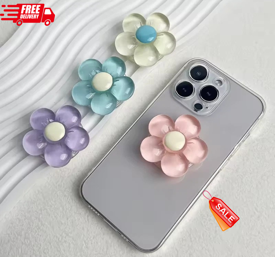 Pop Out Socket Holder Selfie Finger Grip Stand for iPhone Samsung Mobile Phones