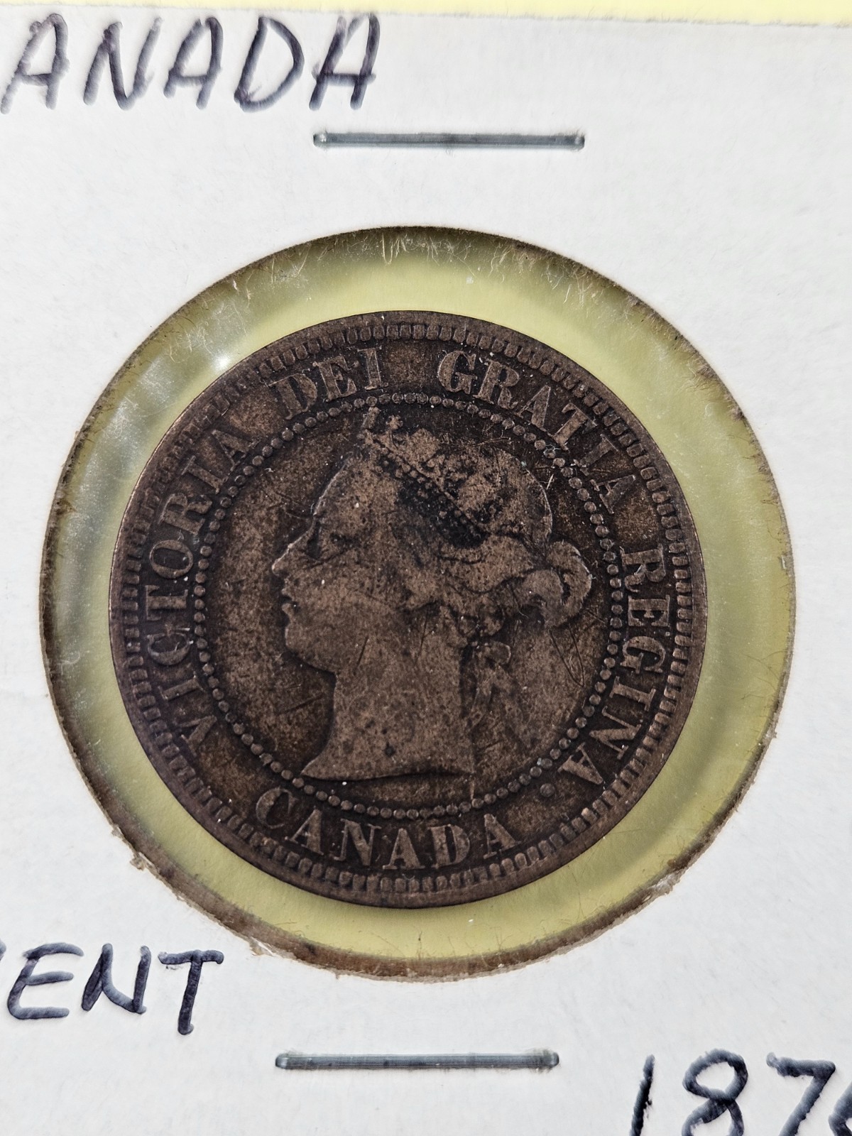 COIN - CANADA - 1 CENT 1876H