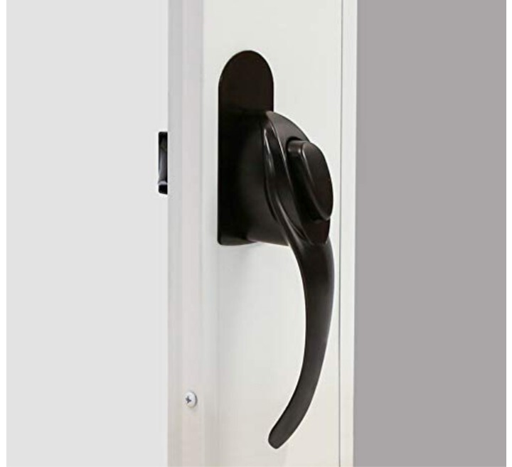 Larson Euro Black Zinc Push Button Latch 1 pk