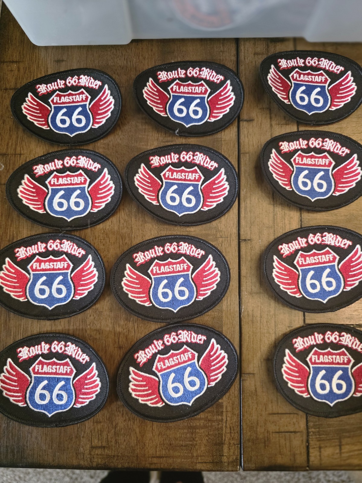 12 Flagstaff Arizona Route 66 Motorcycle Patches New Stock