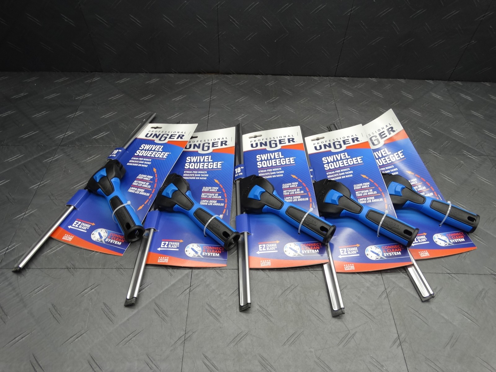 Professional Unger 18 in. Swivel Window Squeegee (Lot of 5)