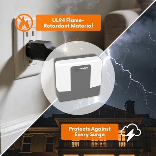 Surge Protector, Voltage Protector for Refrigerator, Air Conditioner 2 Outlet