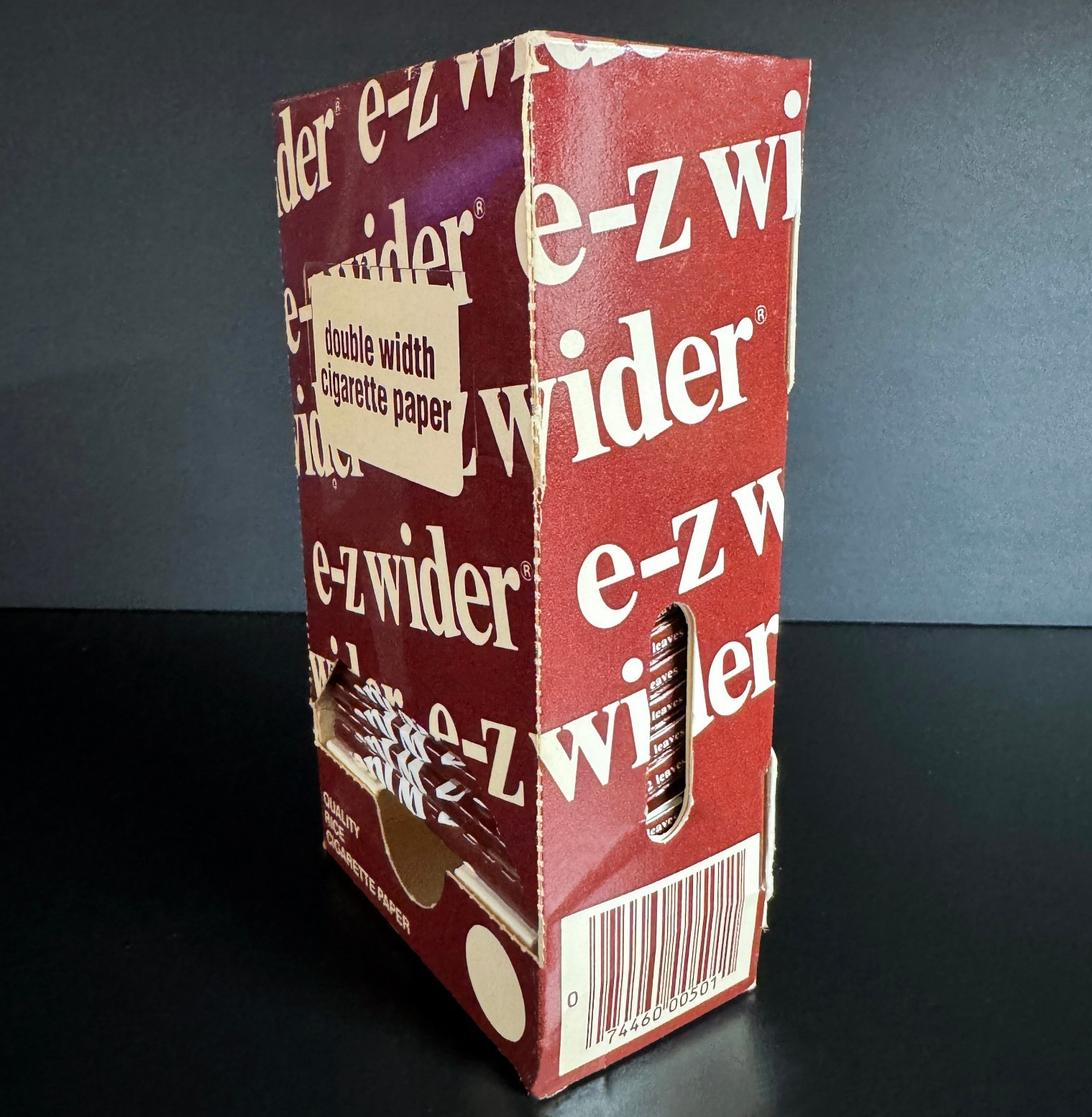 Vintage E-Z Wider Double Width Rolling Papers 25 Pack Display Box w/ 19 Packs
