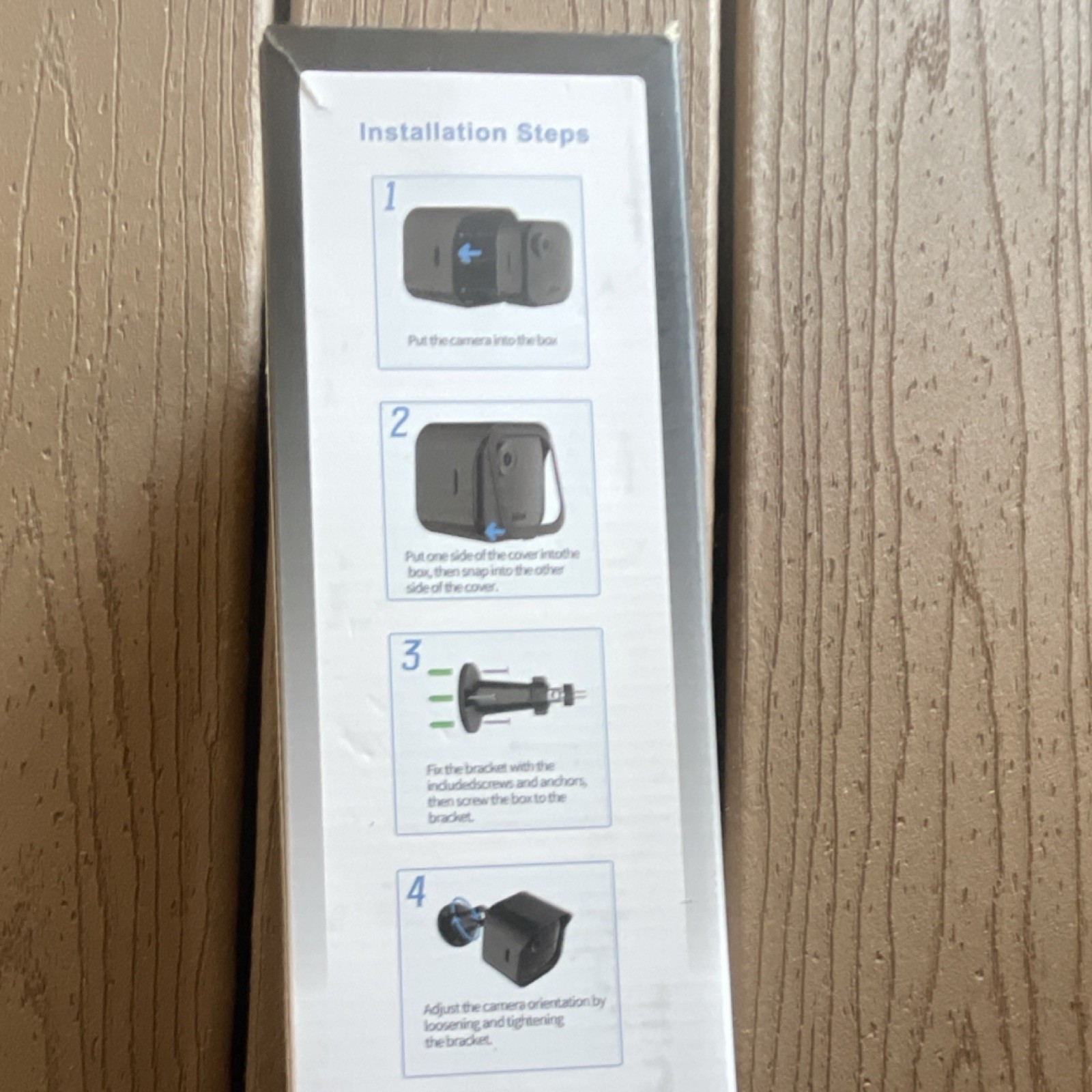 Blink Outdoor Security Camera Wall Mount Bracket Set Black ABS (3 Pack)