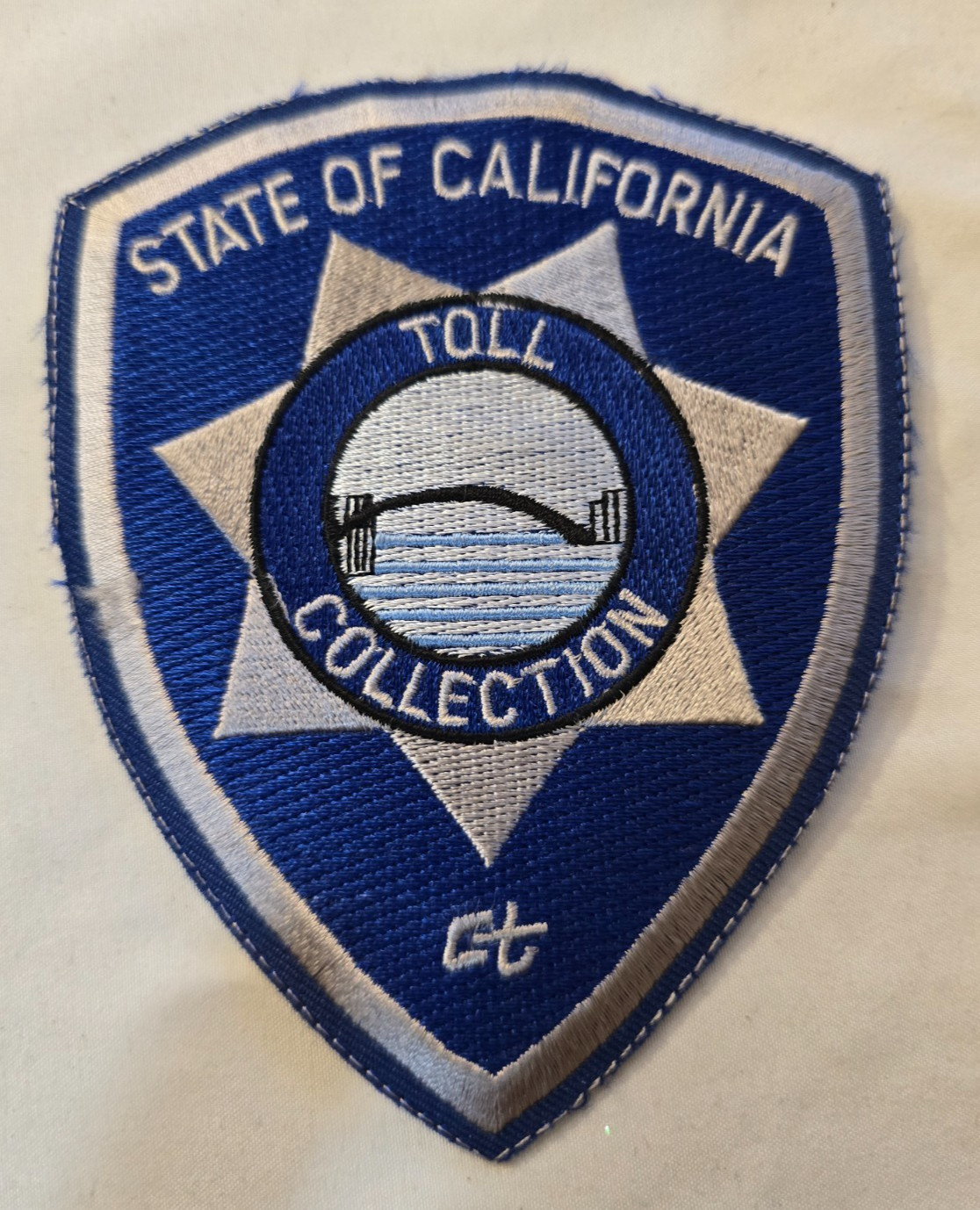 State of California Toll Collection Patch / Police Law Enforcement