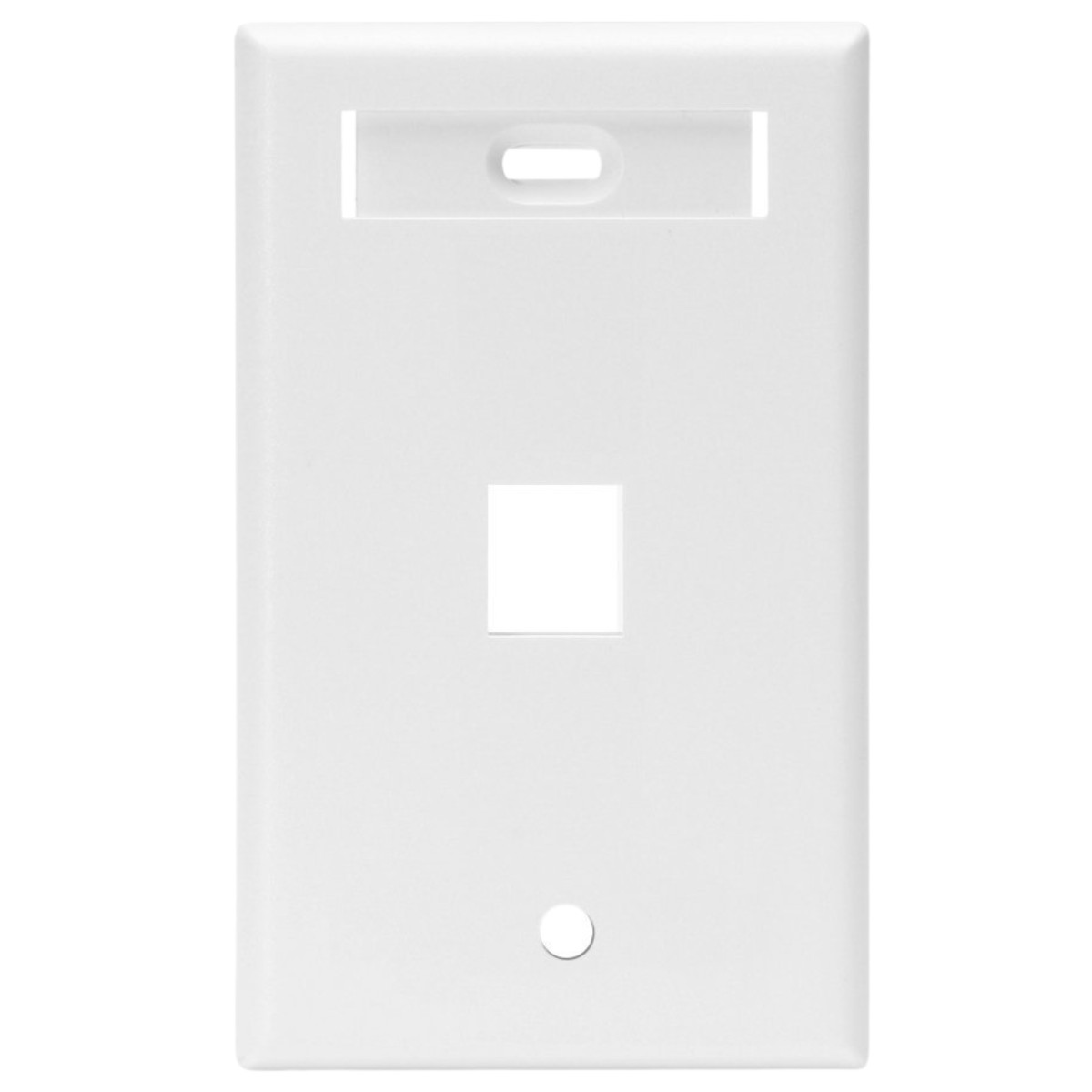 Leviton 42080-1WS Single-Gang Quickport Wallplate with ID Windows 2 Pack