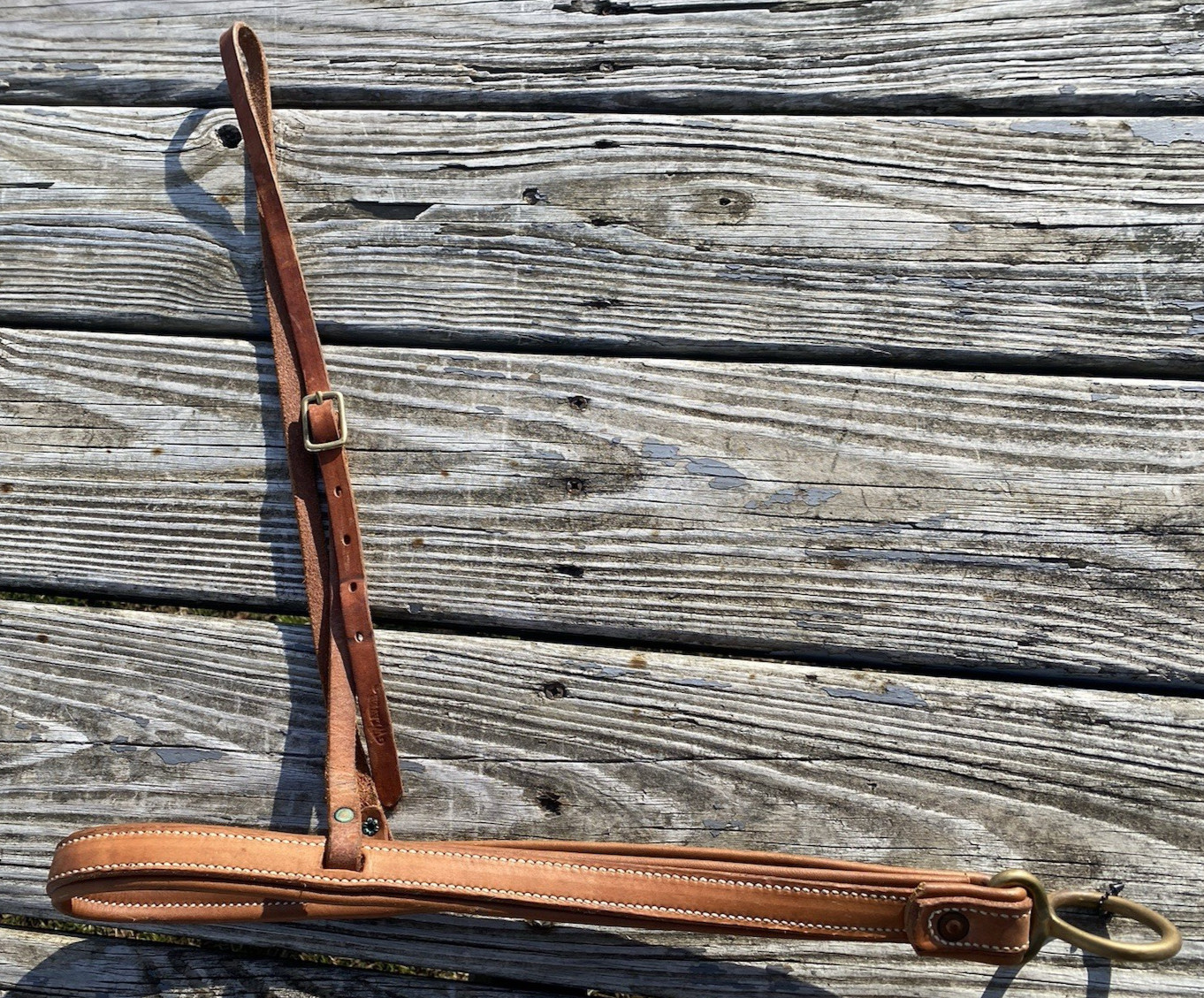 Lightly used Weaver  harness leather noseband US made