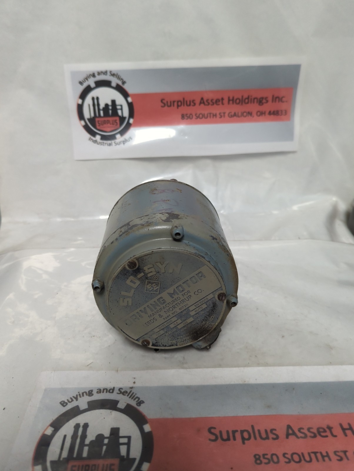 SLO-SYN,017211,DRIVING MOTOR 120V 0.4A 40/70CY STYLE SS150-1005 PRE-OWNED