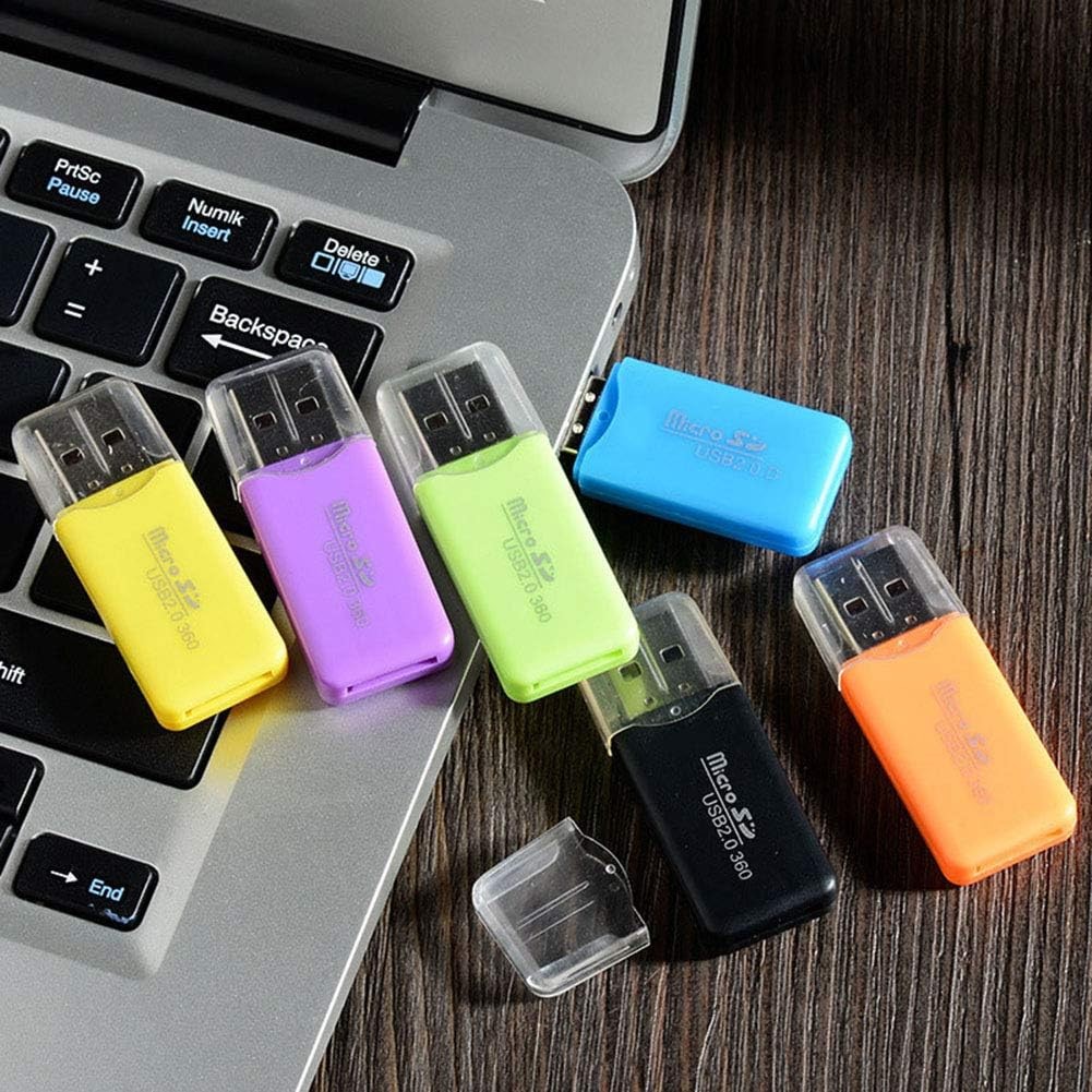 USB 2.0 Micro SD SDHC TF Card Reader Memory Adapter for PC Laptop Camera Lot