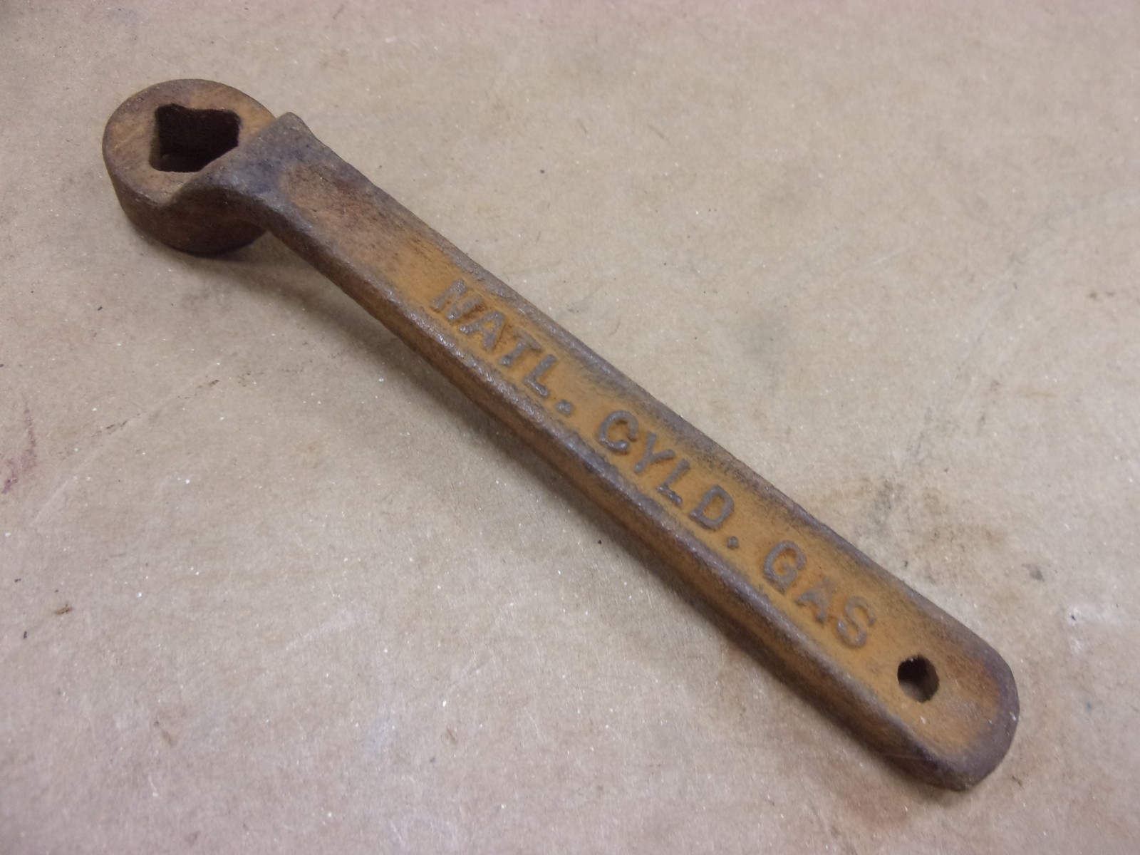 Vtg 3/8" Square Bolt Lamp Valve Handle Tool Wrench National Cylinder Gas Burner