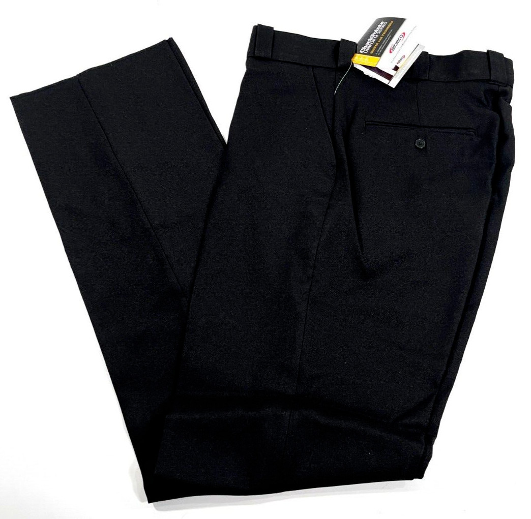 NWT MENS 32x36 ELBECO CHECKPOINTE POLYESTER UNIFORM PANTS U20 BLACK