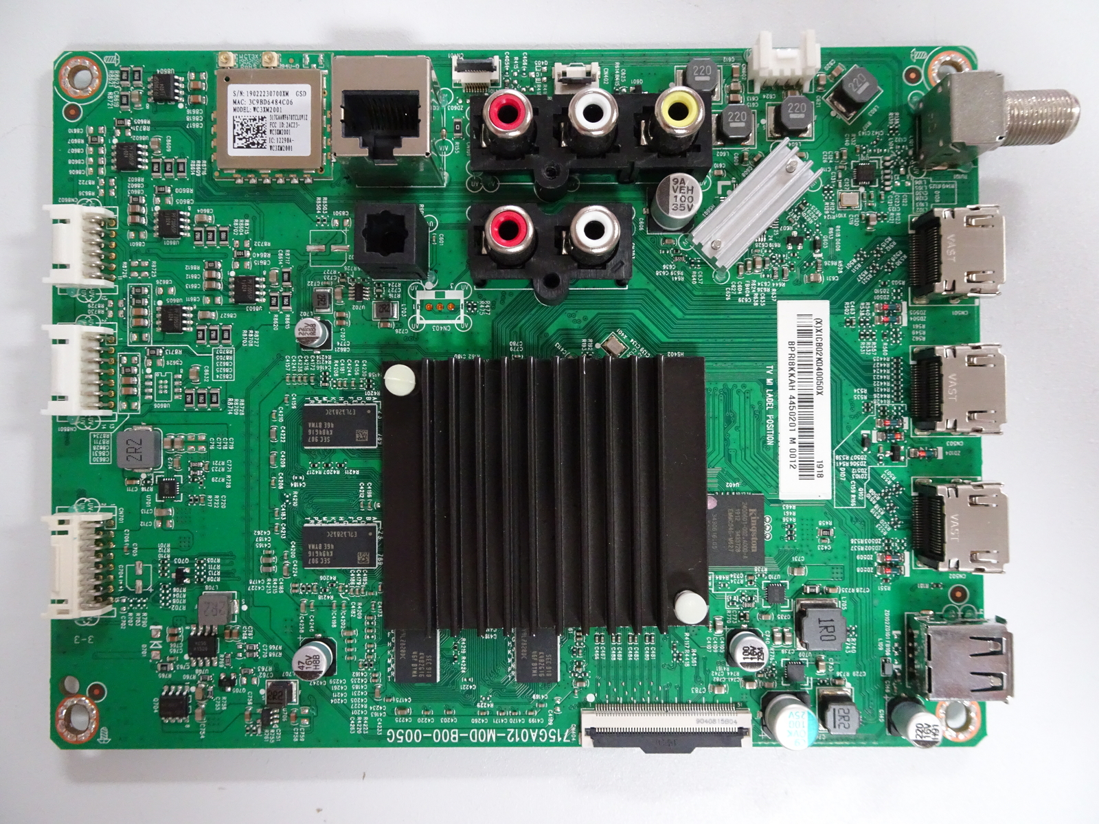 Vizio V555-G1 Main Board (905TXJSA55000500CX) 756TXICB02K040