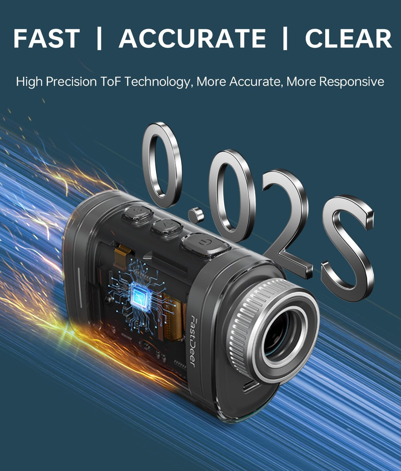 Golf Range Finder C2,0.02S Super Fast High Precision Range Finder Golf,Flag Lock
