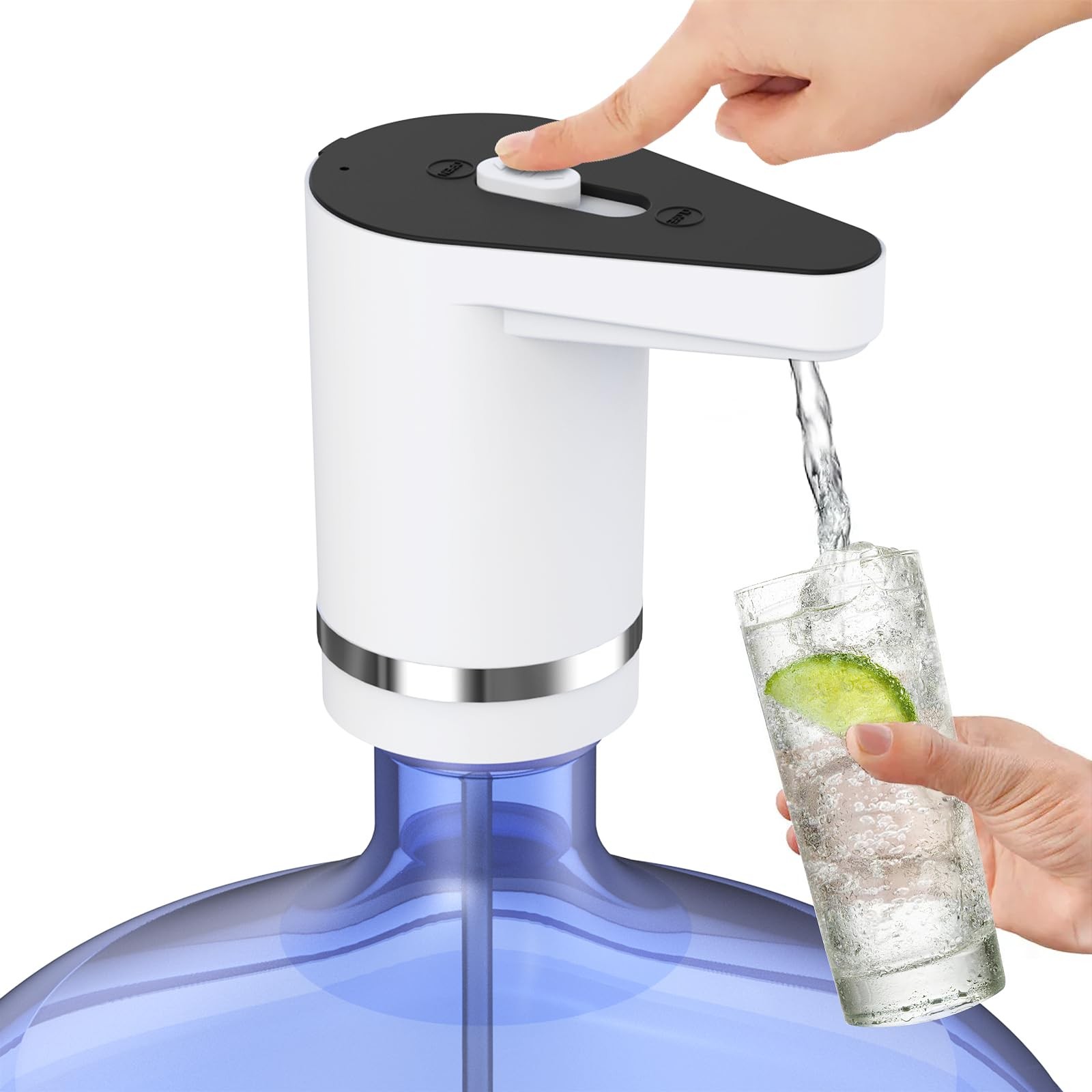 Water Dispenser for 5 Gallon Bottle, Electric Water Pump for Gallon Bottle, R...