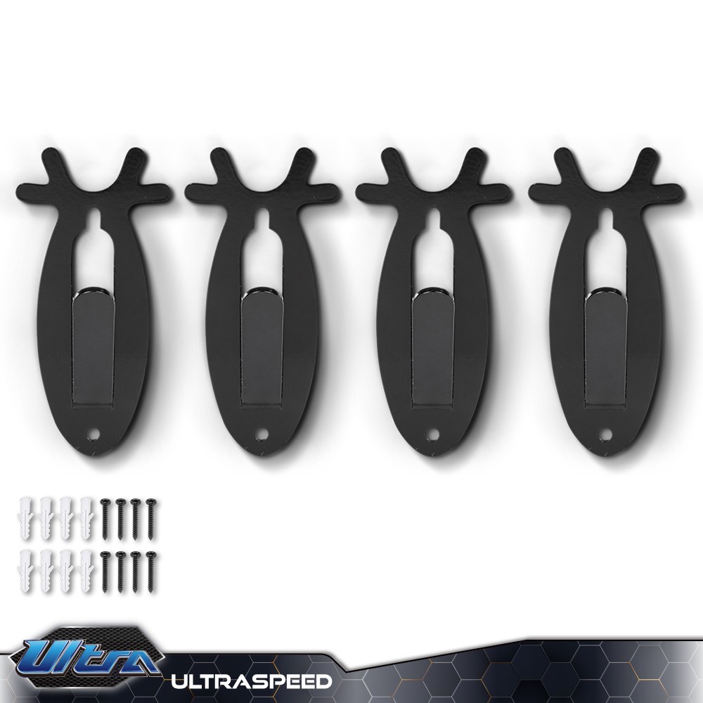 4Pcs European Mount Skull Wall Hanger Hook Deer Antelope Antler Mount Bracket