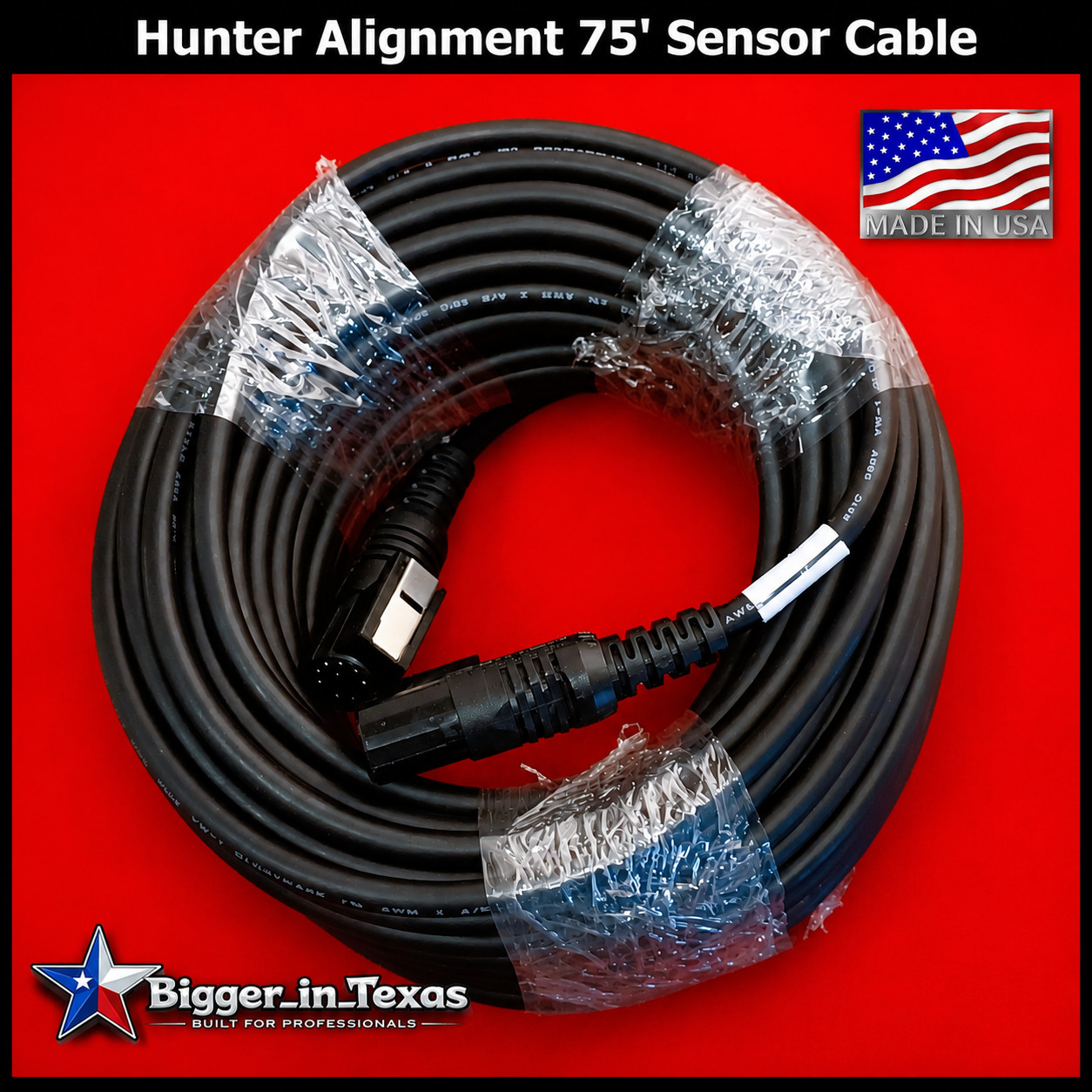 NEW 38-1062-2 Hunter Engineering Company Alignment Extended Cable 75ft Rack FIA